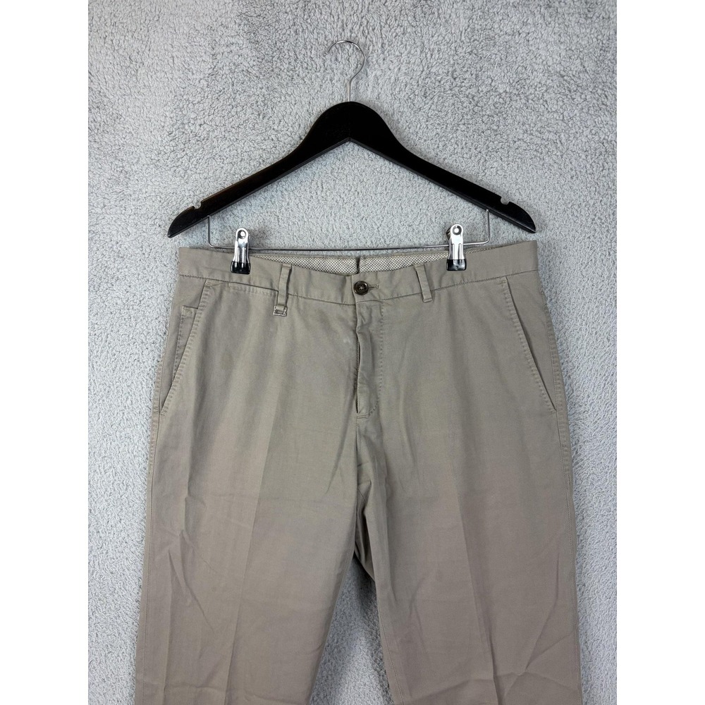Ermenegildo Zegna Pants Mens 36x30 Beige Stretch Chino Casual Office Office Mens